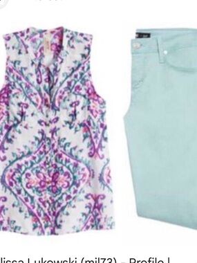 Aratta Floral Sleeveless Blouse in Purple & White